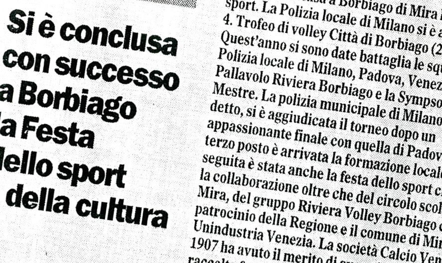 Borbiago, lo sport sposa la solidarietà: alla Polizia Locale di Milano il 4° Trofeo di Volley